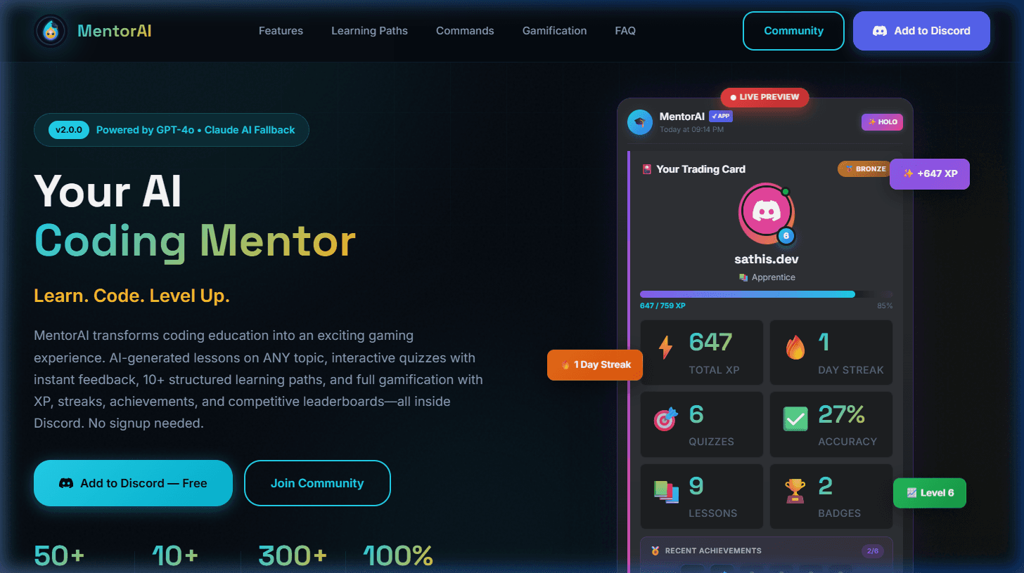 MentorAI Discord